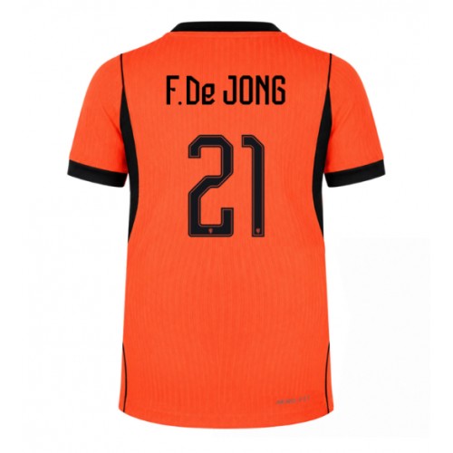Stroje piłkarskie Holandia Frenkie de Jong #21 Koszulka Podstawowej MŚ 2026 Krótki Rękaw